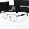 Chrome heart glasses - black & silver badges