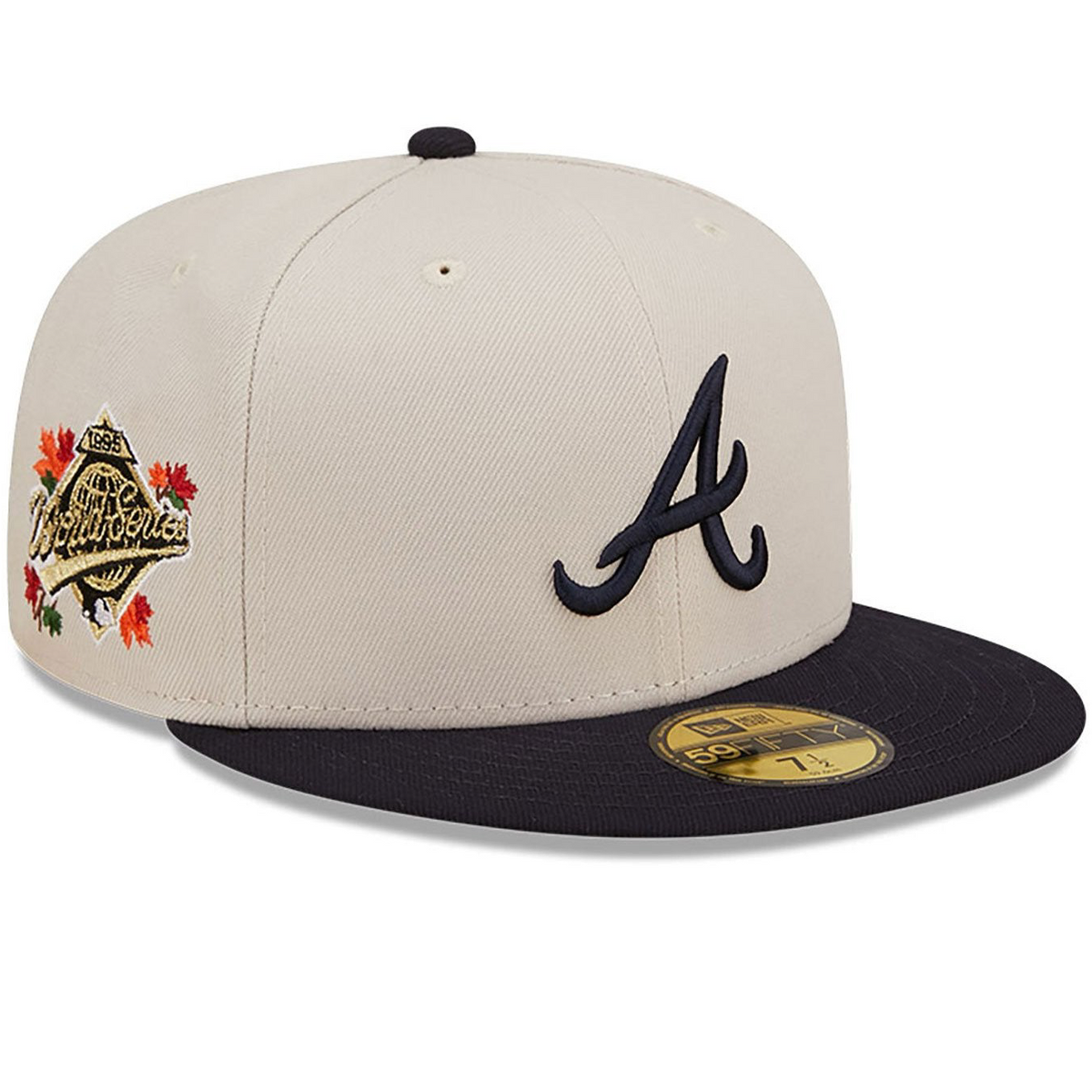 Atlanta braves athletics 59FIFTY Side Patch classic white