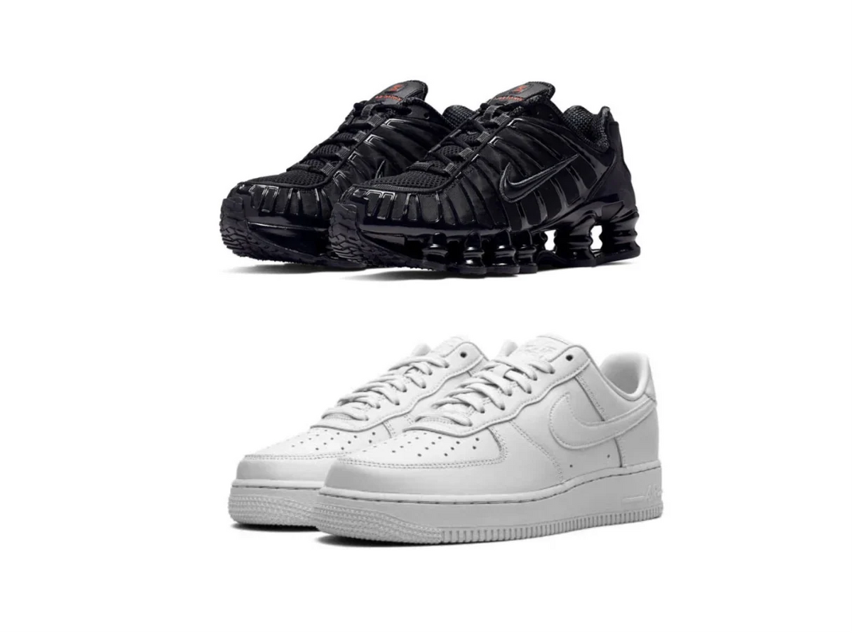 Nike Shox TL “Black Max Orange” x AirForce 1