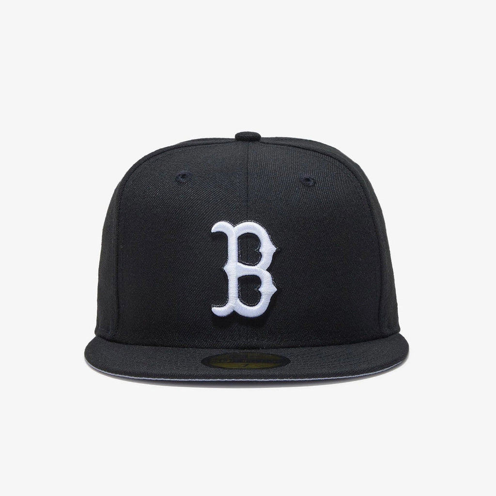NEW ERA BOSTON RED SOX BLACK 59FIFTY FITTED HAT