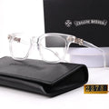 Chrome heart glasses - clear & silver badges